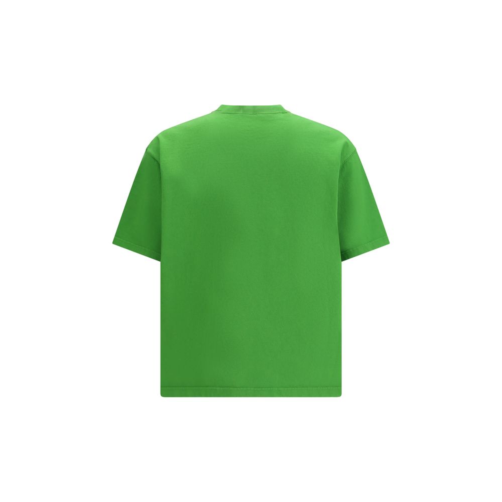 T-shirt bicolore en coton Prada
