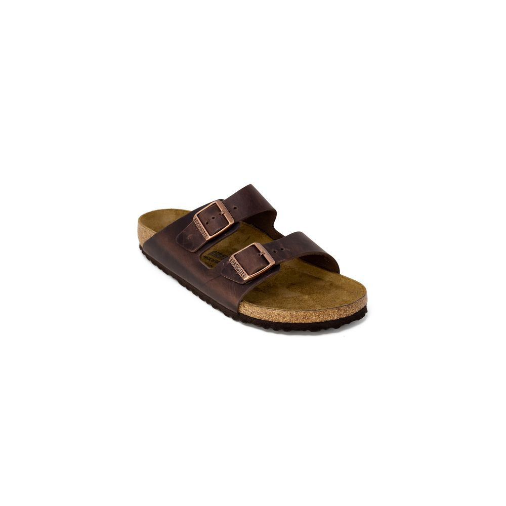 Mules Birkenstock en cuir marron
