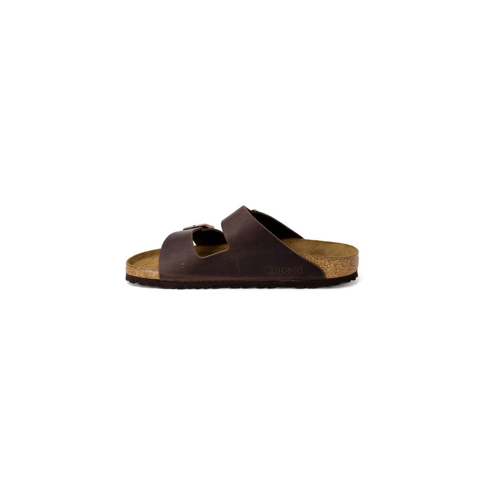 Mules Birkenstock en cuir marron
