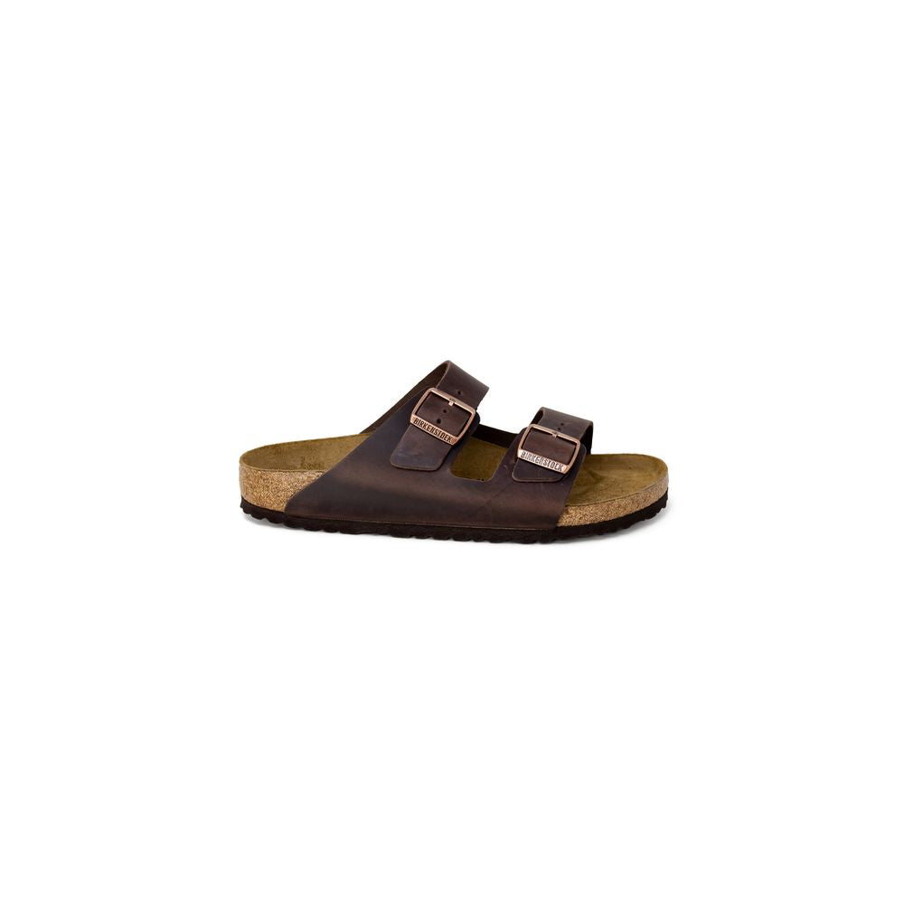 Mules Birkenstock en cuir marron
