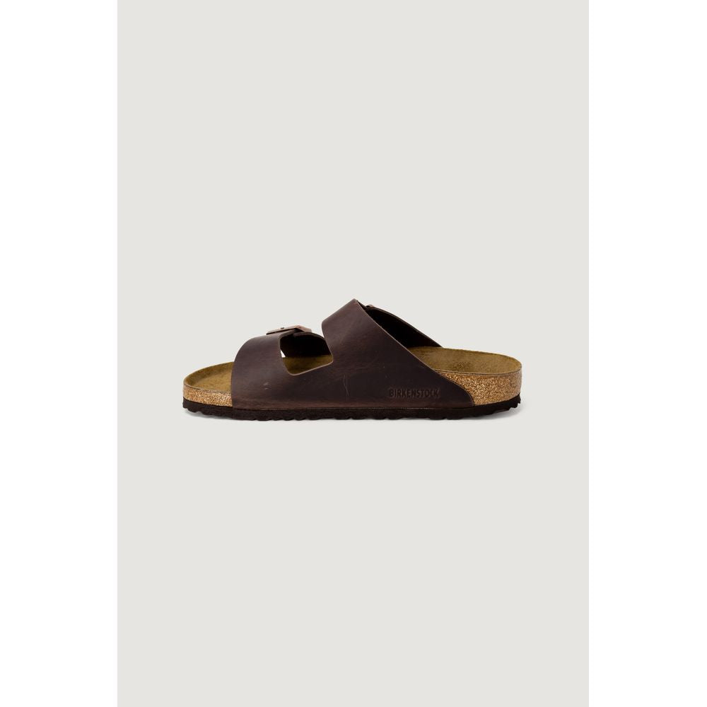 Mules Birkenstock en cuir marron