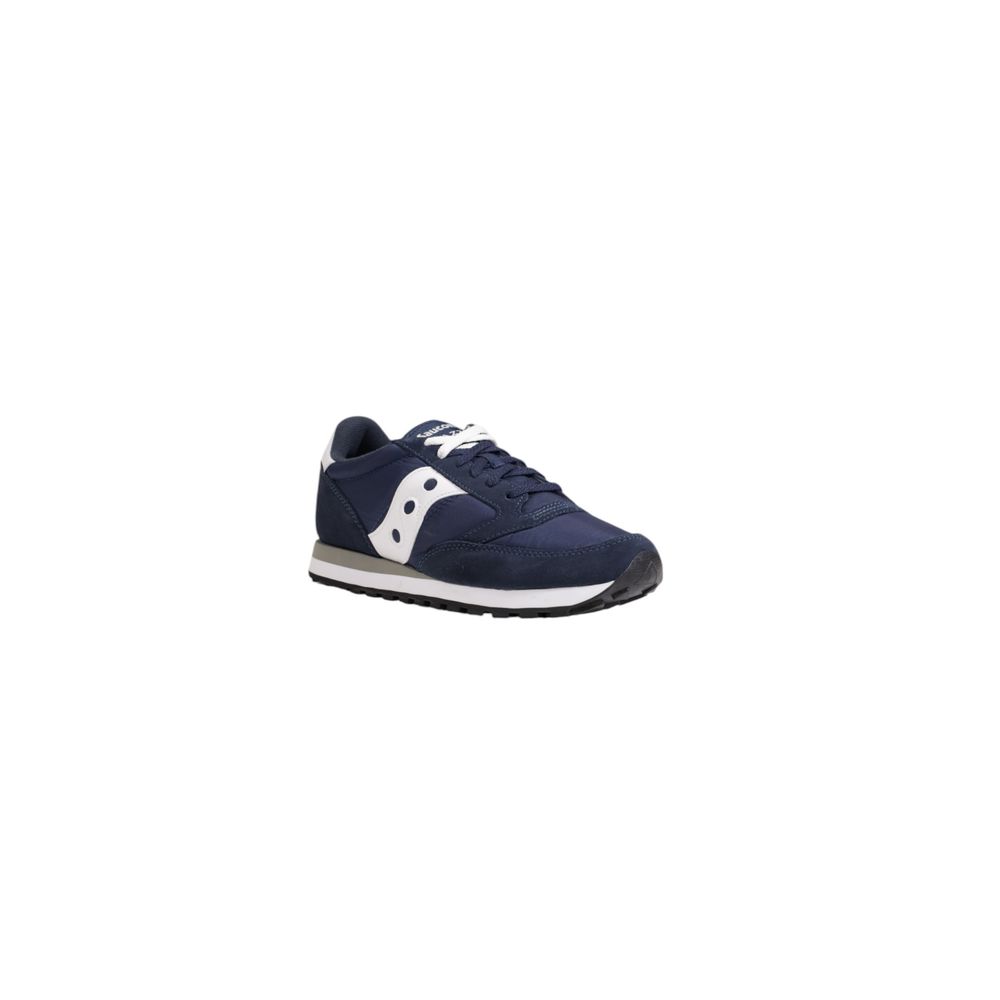 Baskets basses en cuir suédé bleu Saucony