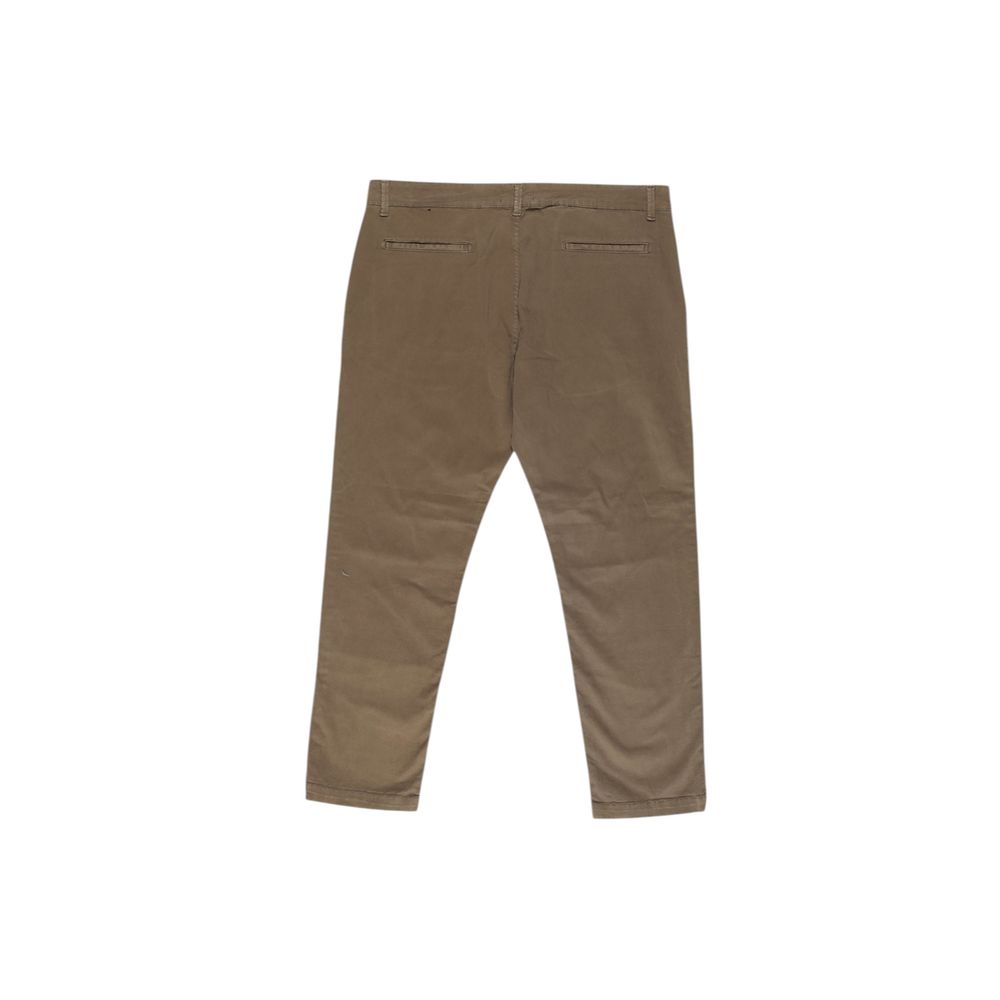 Pantalon décontracté en coton beige Lyle & Scott
