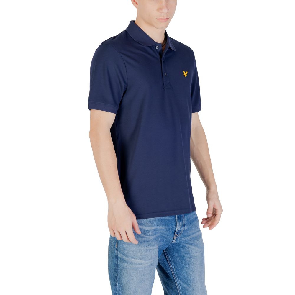 Lyle & Scott Blue Polo Shirt for Men detail view