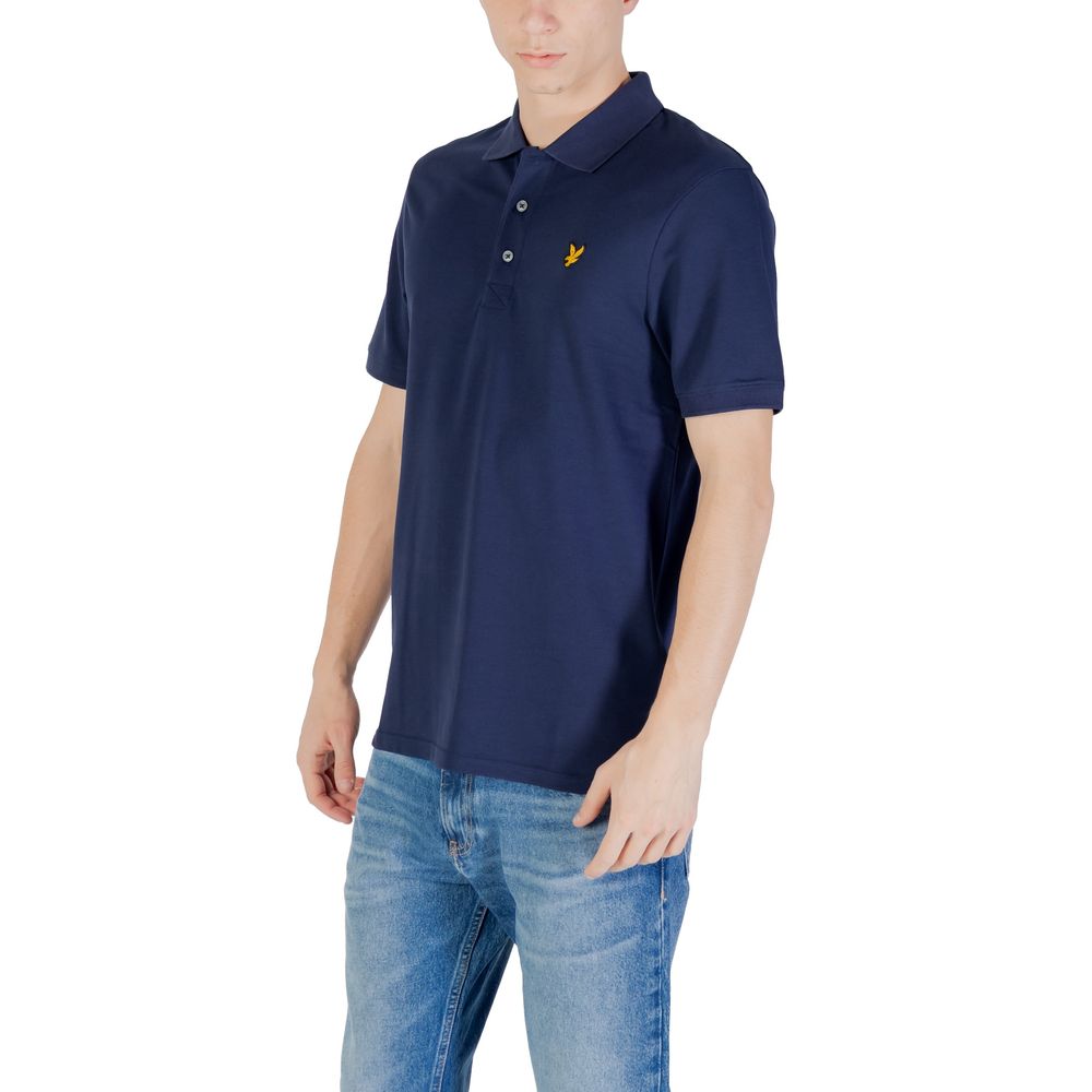 Lyle & Scott Blue Polo Shirt for Men side view