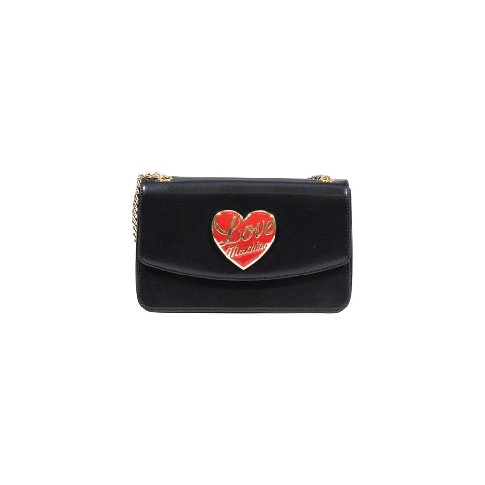 Sac à main Love Moschino noir en polyéthylène