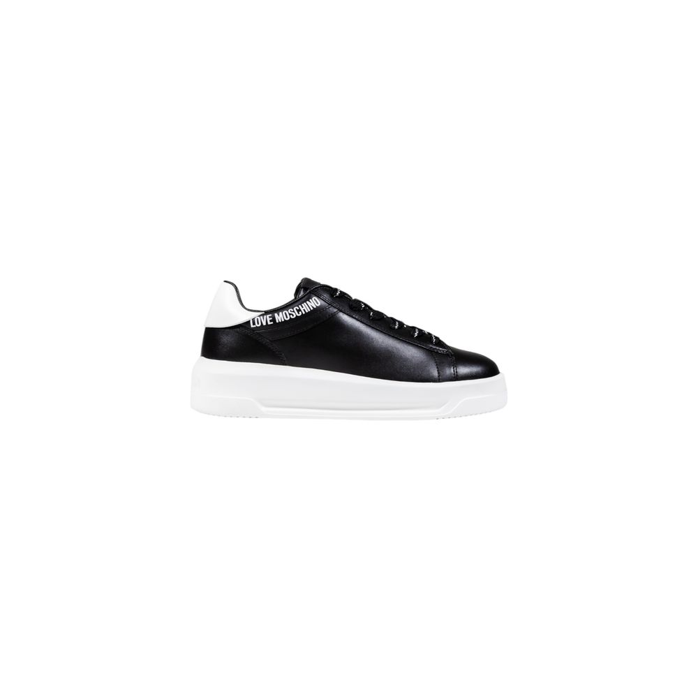 Baskets Chunky Love Moschino Noires et Blanches en Synthétique