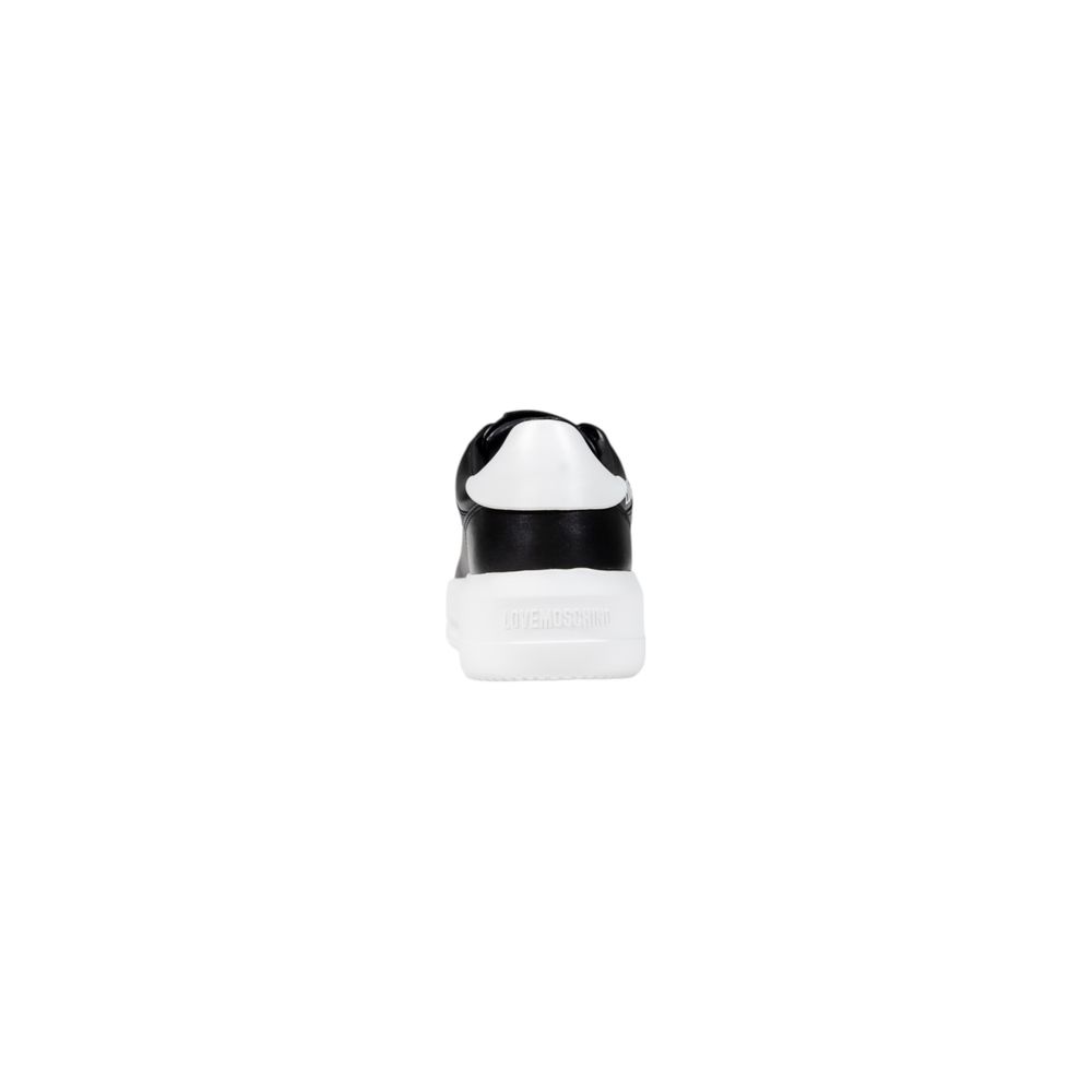 Baskets Chunky Love Moschino Noires et Blanches en Synthétique