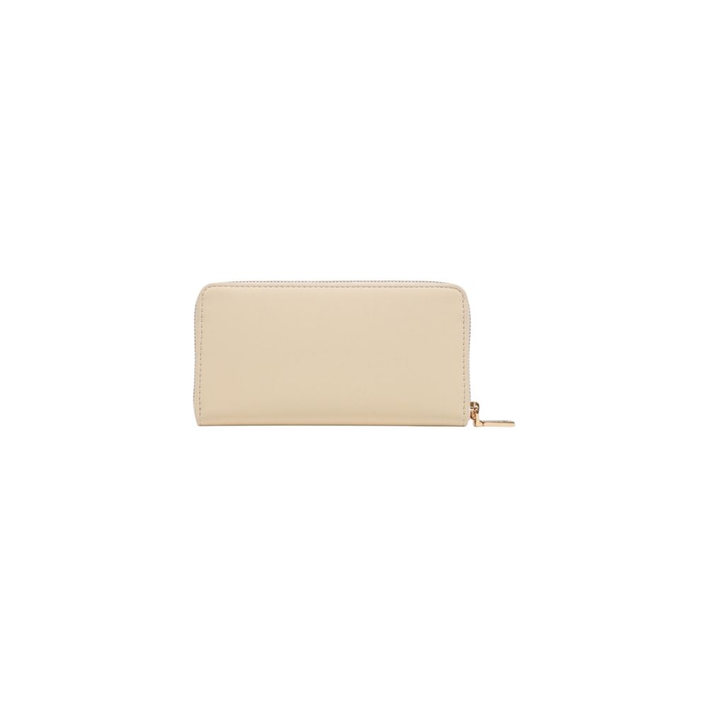 Portefeuille en polyéthylène beige Love Moschino