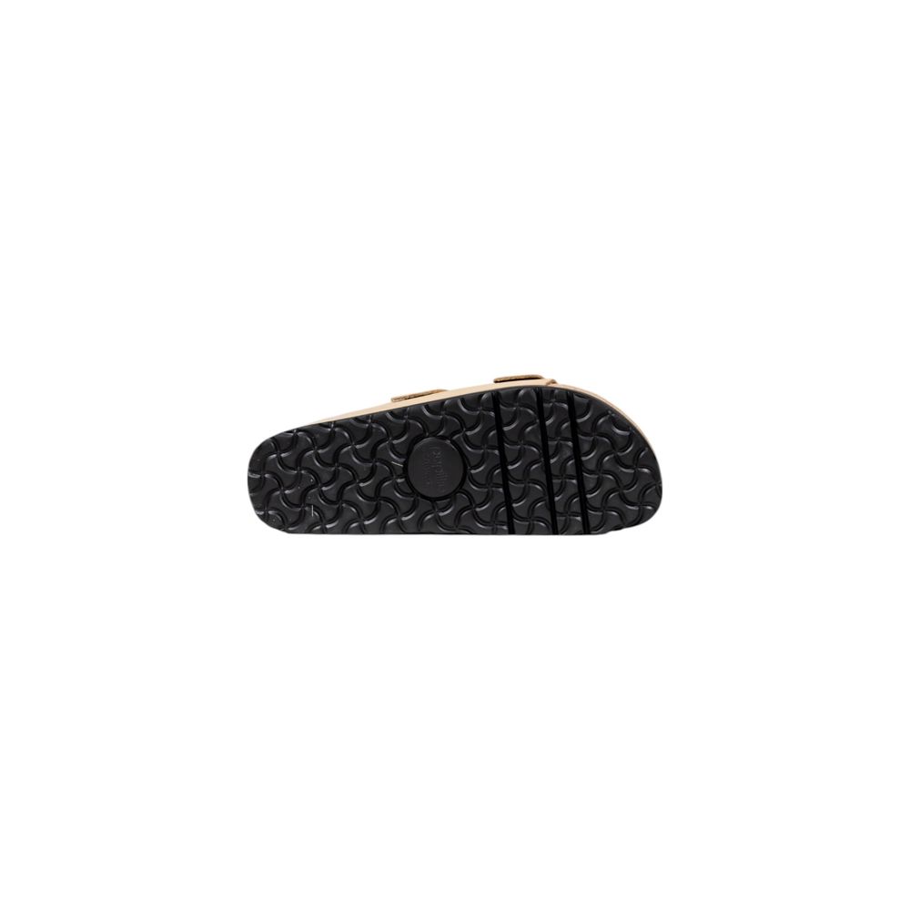 Sandales compensées Birkenstock beiges en matière synthétique