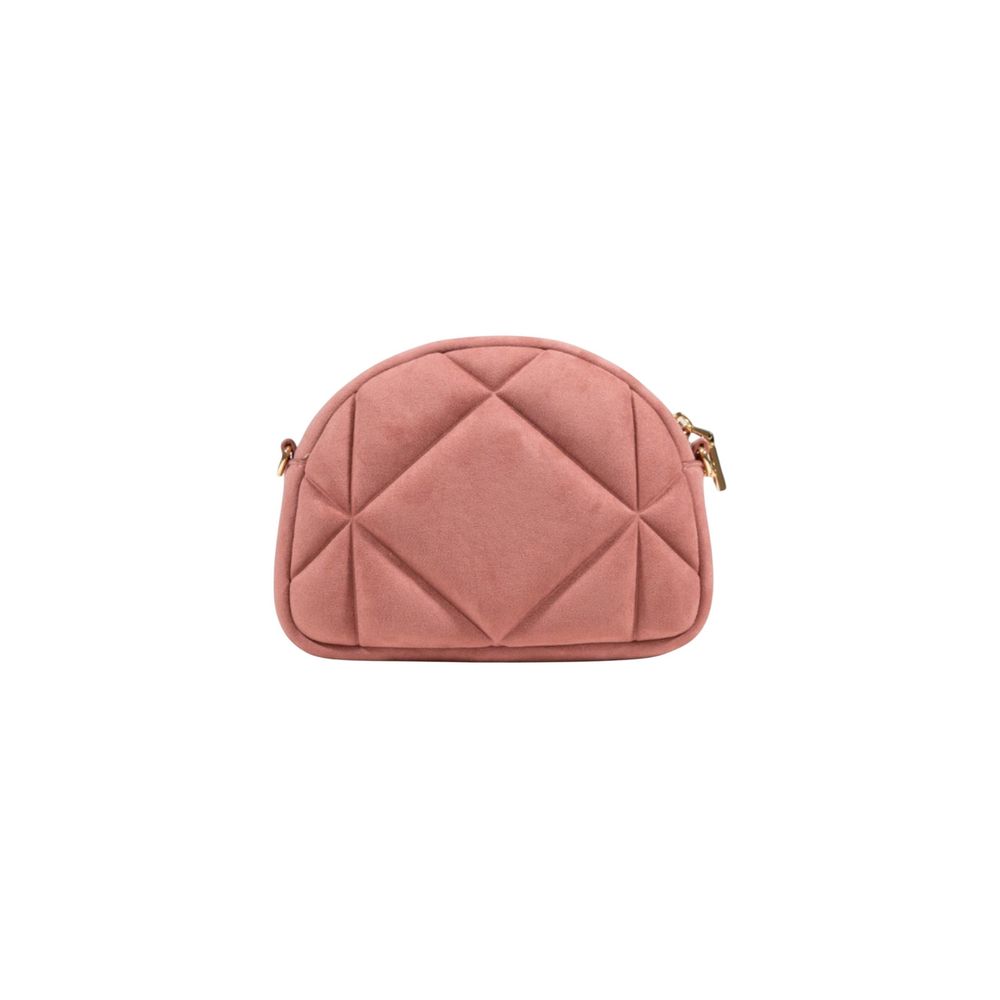 Sac à main Love Moschino en cuir suédé rose