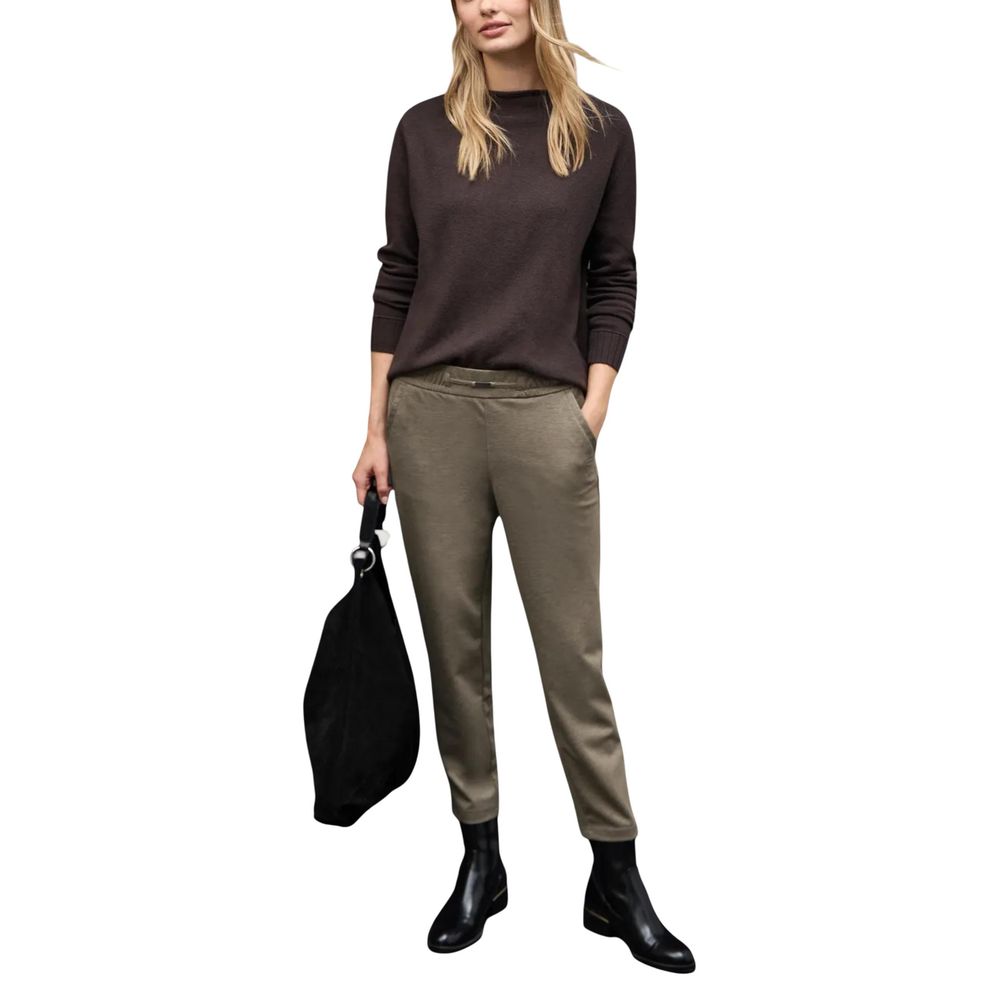 Street One Brown Casual Pants for Women detail view