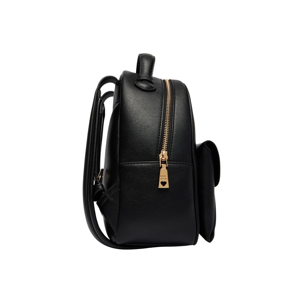 Love Moschino Black Backpack for Women side view