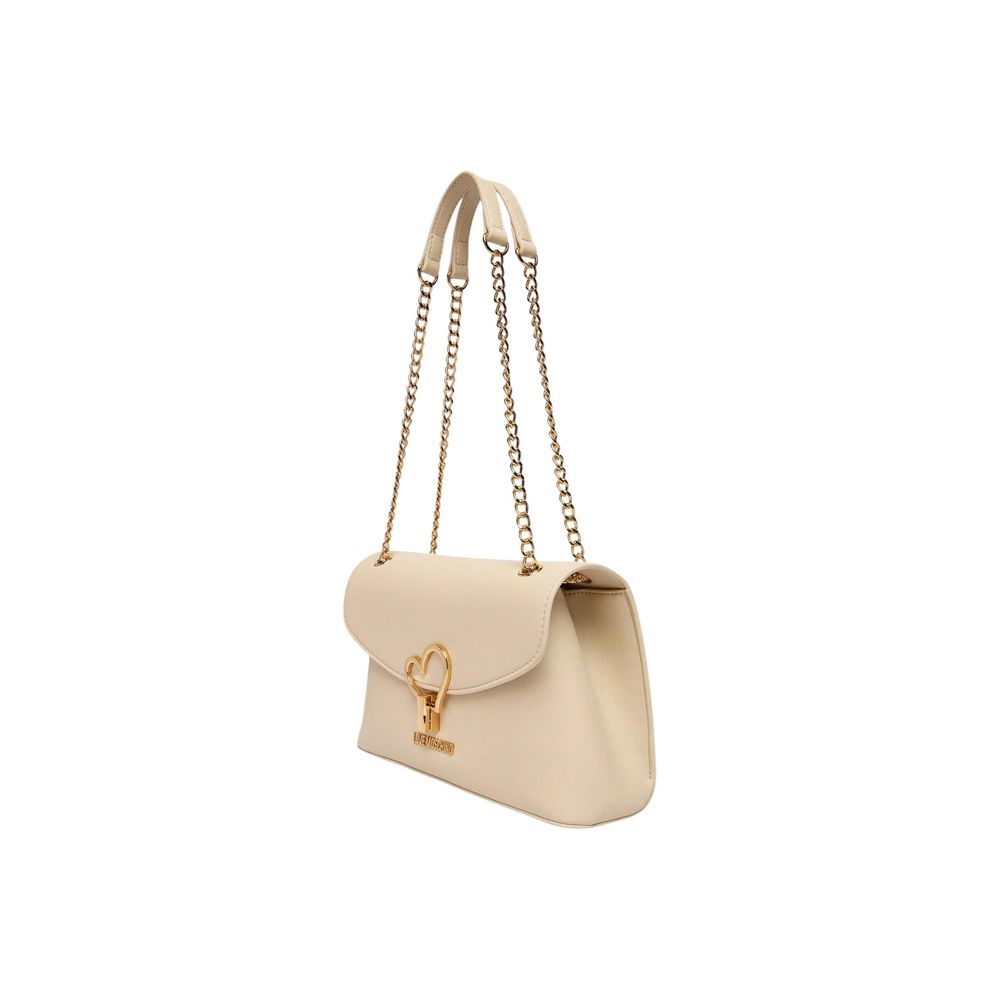 Love Moschino Beige Handbag for Women side view