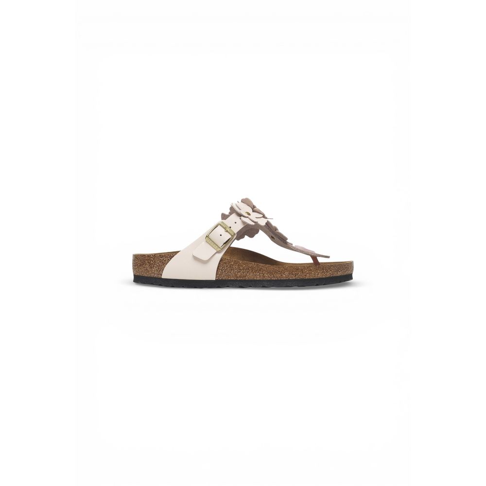 Sandales plates Birkenstock en cuir rose