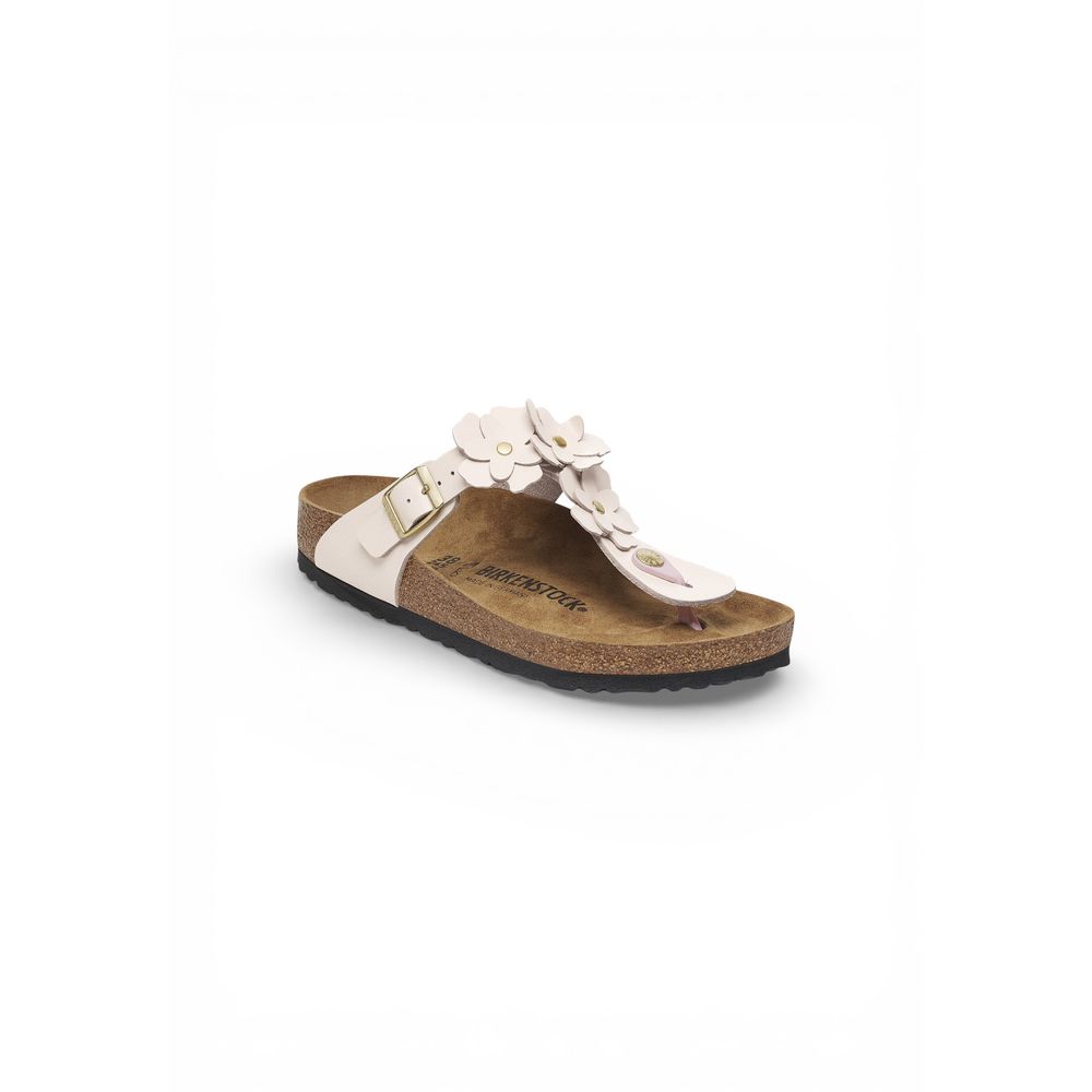 Sandales plates Birkenstock en cuir rose