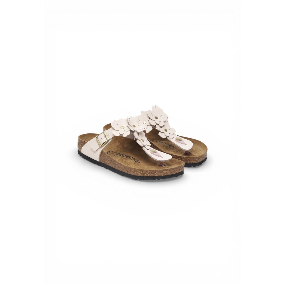 Sandales plates Birkenstock en cuir rose