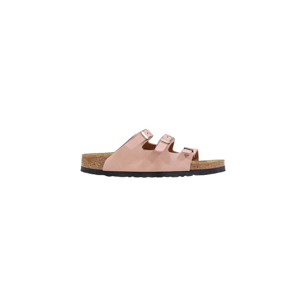 Sandales plates en cuir multicolore Birkenstock