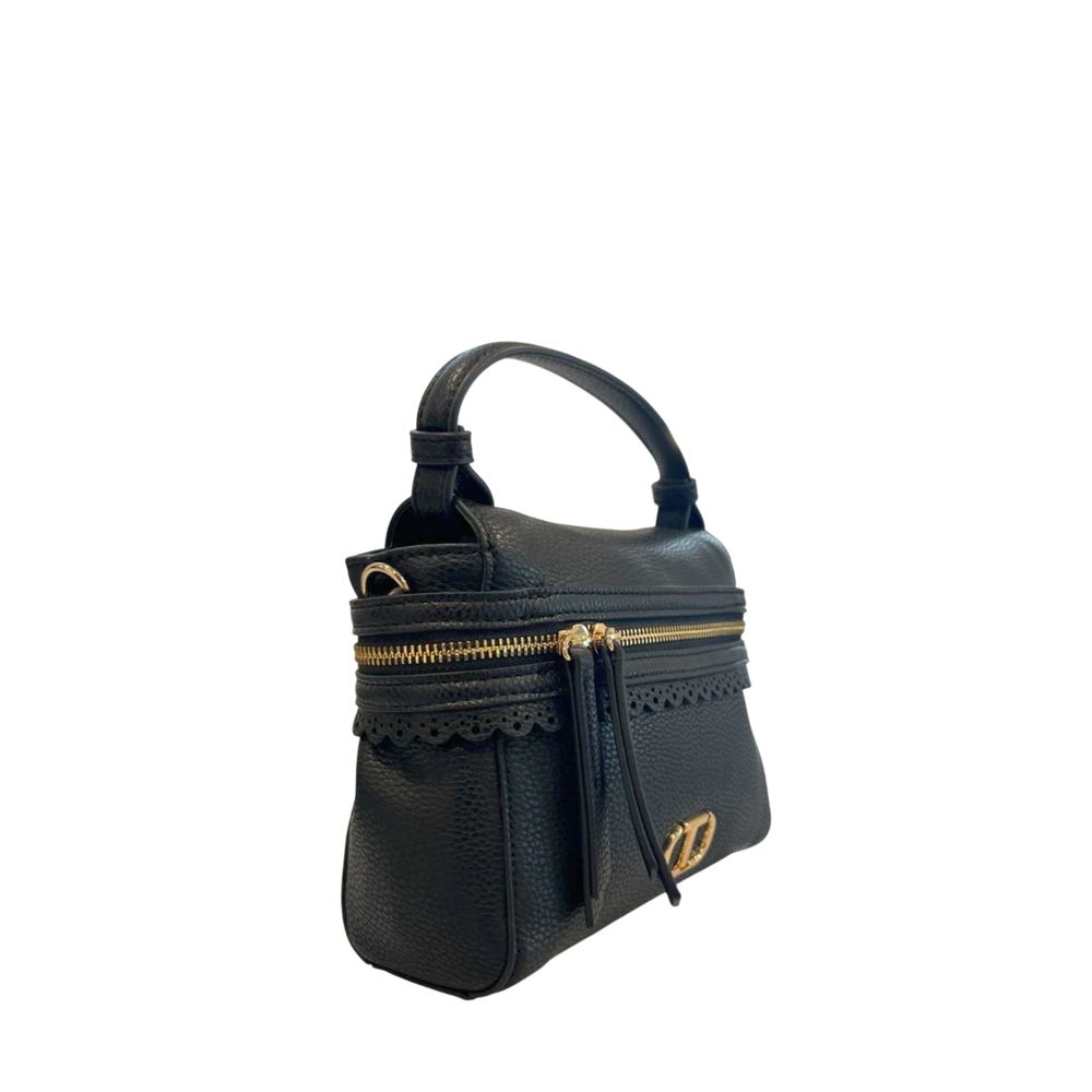 Sac à main noir en similicuir Twinset pour femme