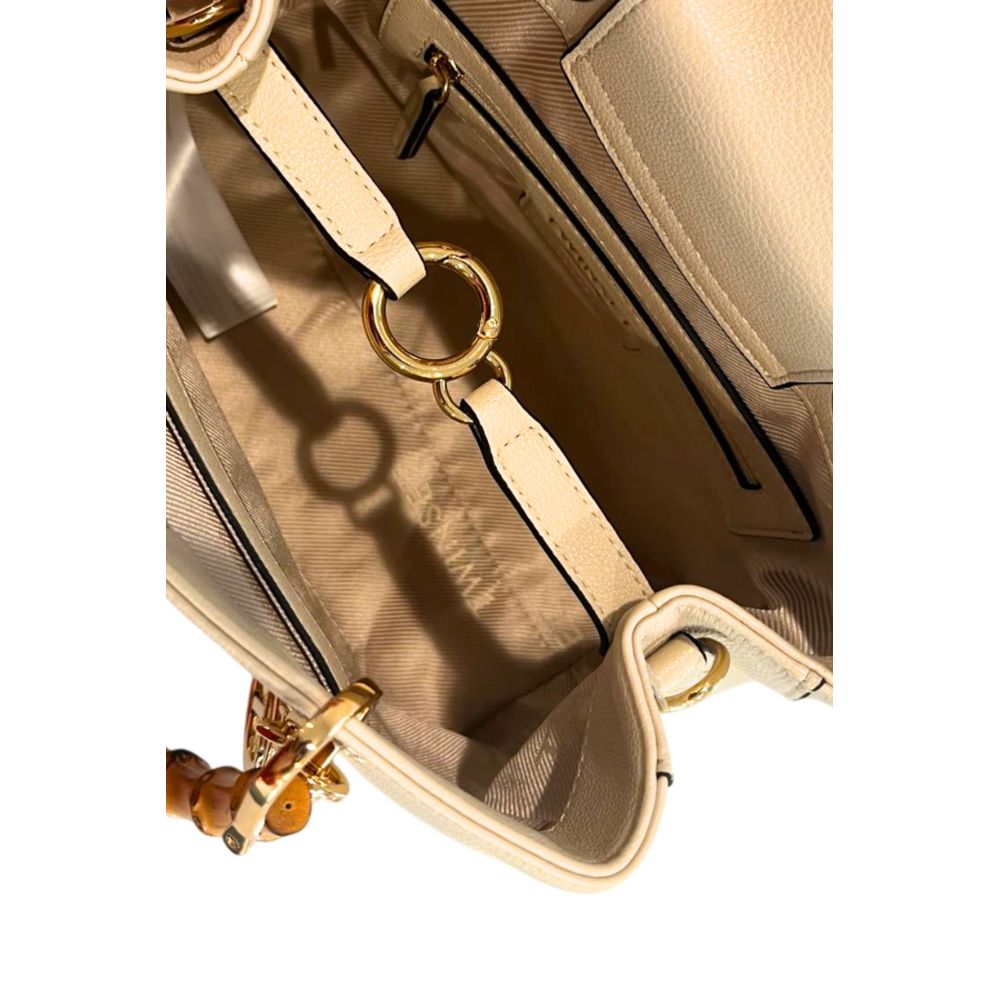 Sac à main femme Twinset beige en similicuir