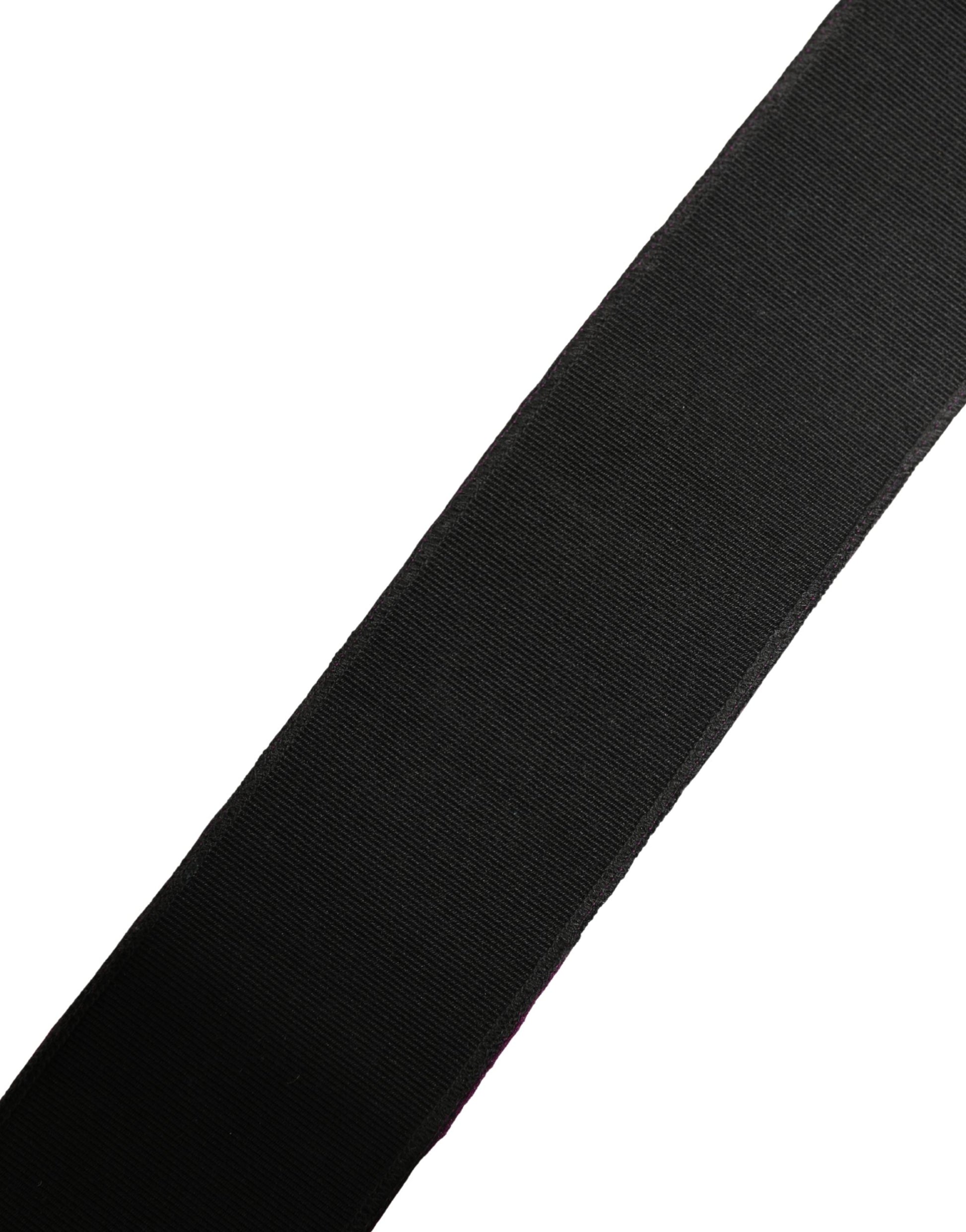 Ceinture GF Ferre Femme Violette Pailletée Boucle Métal Argenté