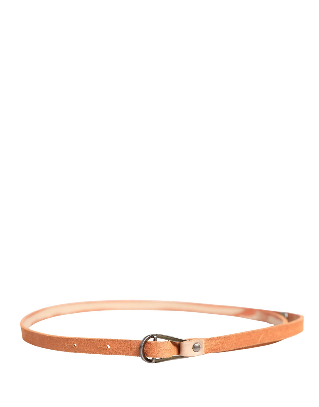 Ceinture fine Scervino Street pour femme, orange, avec boucle en métal argenté