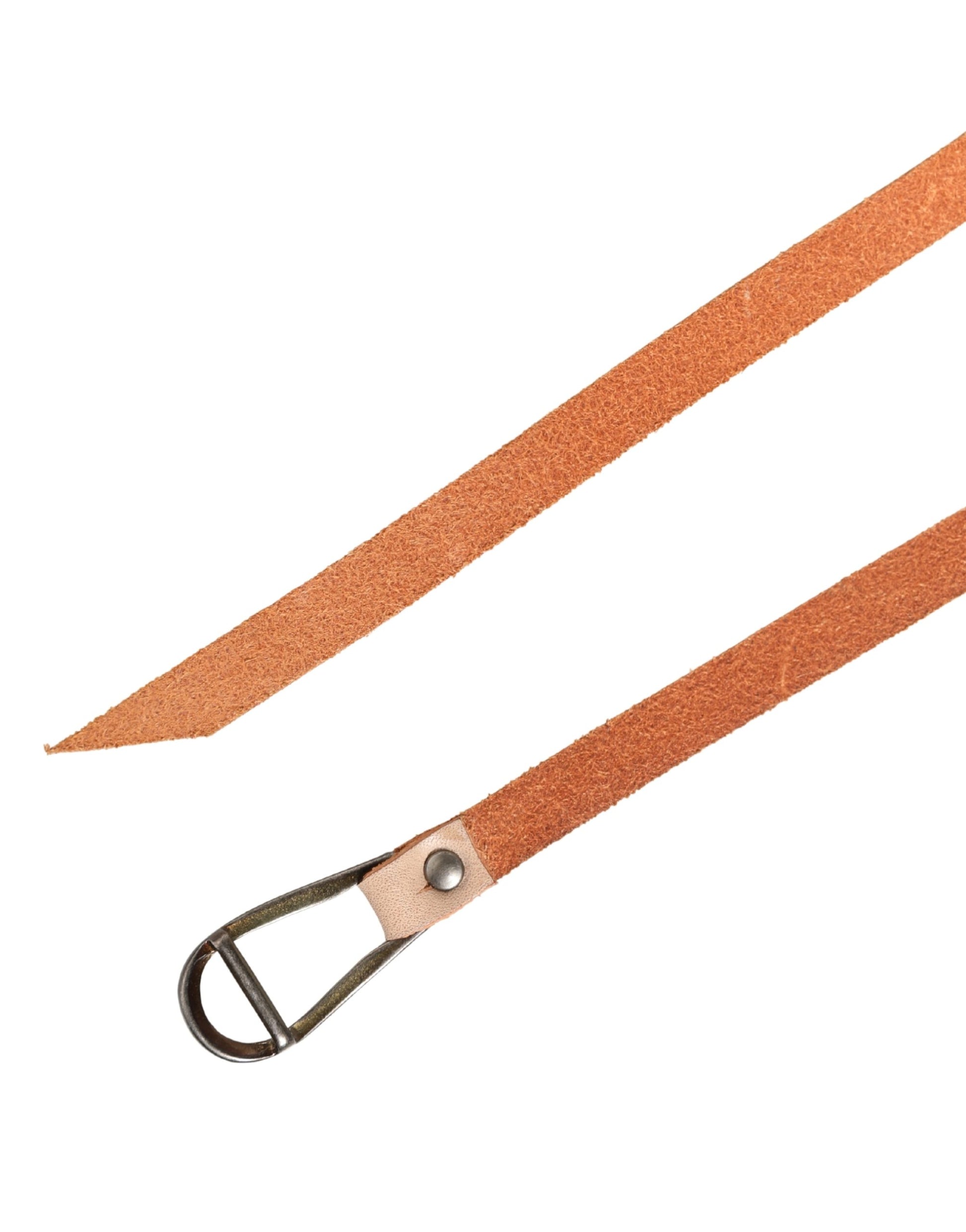 Ceinture fine Scervino Street pour femme, orange, avec boucle en métal argenté