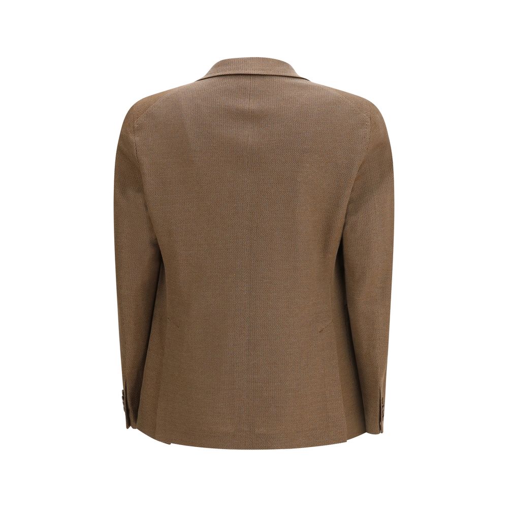 Blazer en lin marron Tagliatore