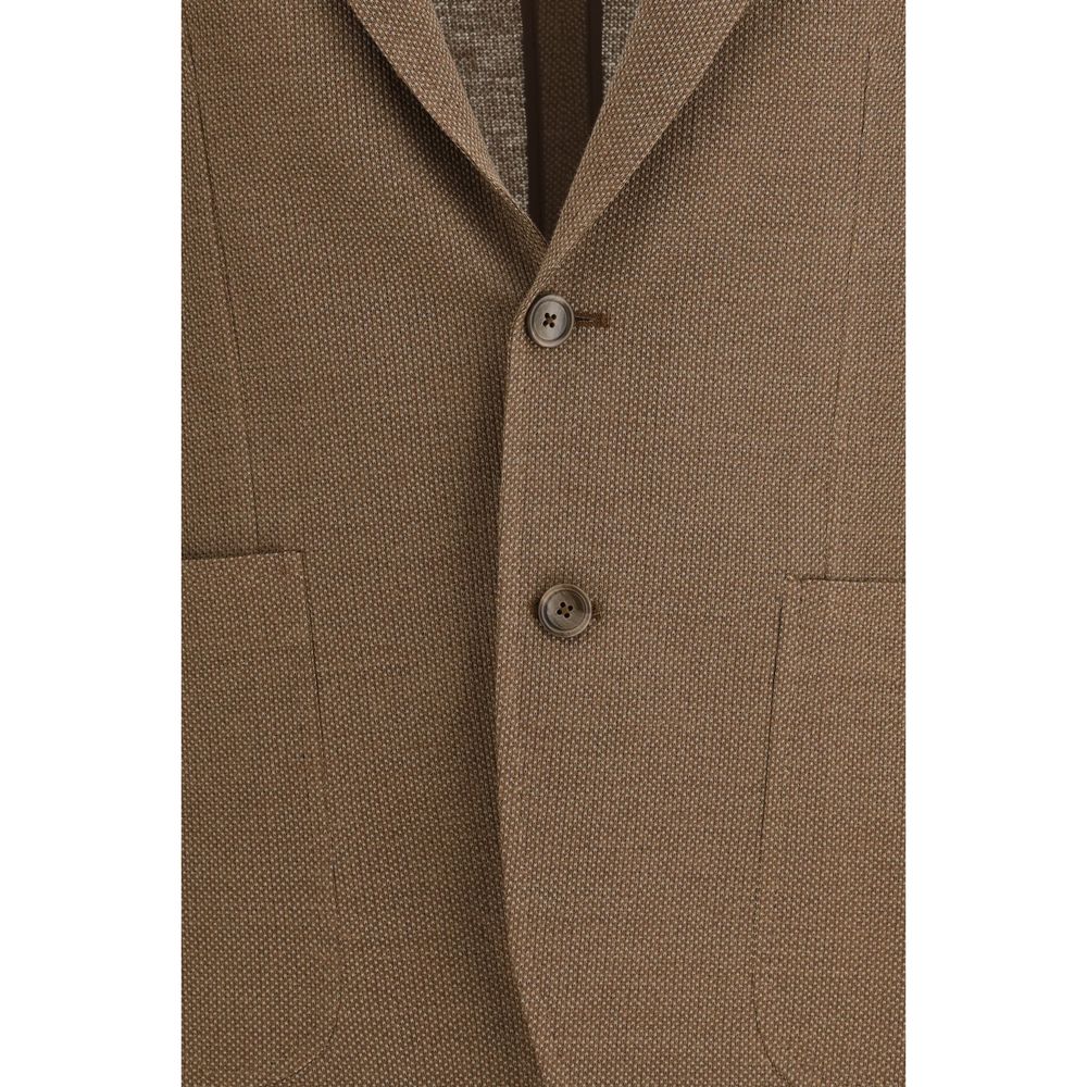 Blazer en lin marron Tagliatore