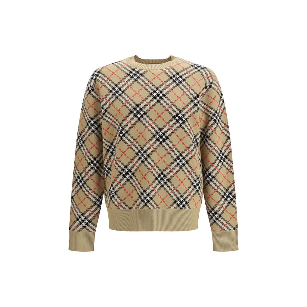 Sweat-shirt Burberry en coton beige