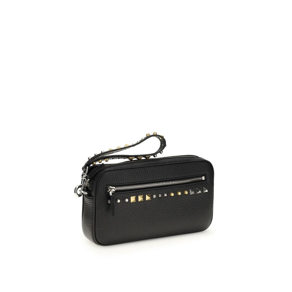 Accessoires Valentino Garavani en cuir de veau noir Bos Taurus