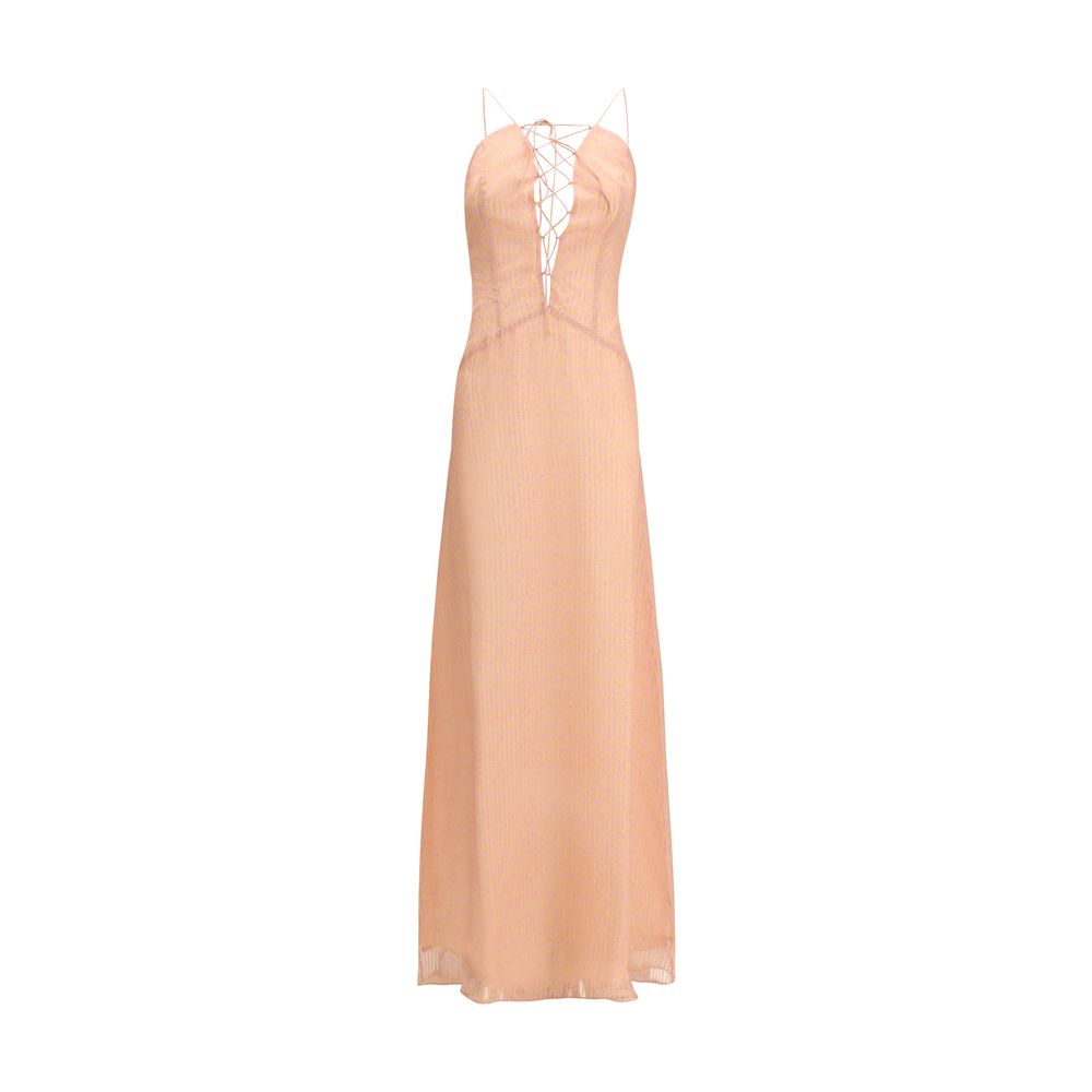 Robe décontractée en soie multicolore Kristina Ti