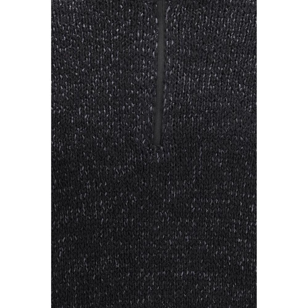 Sweat-shirt LAMINAR en coton noir