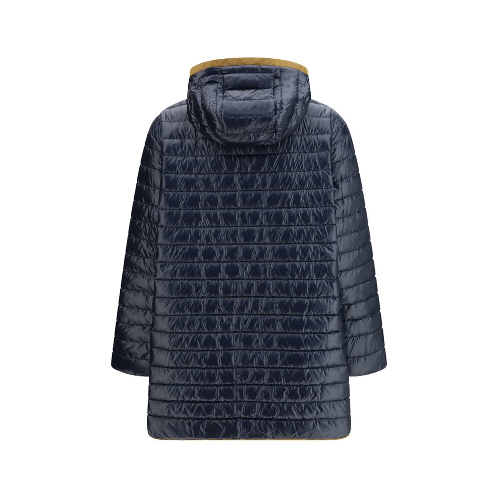Herno Blue Coat for Women side view