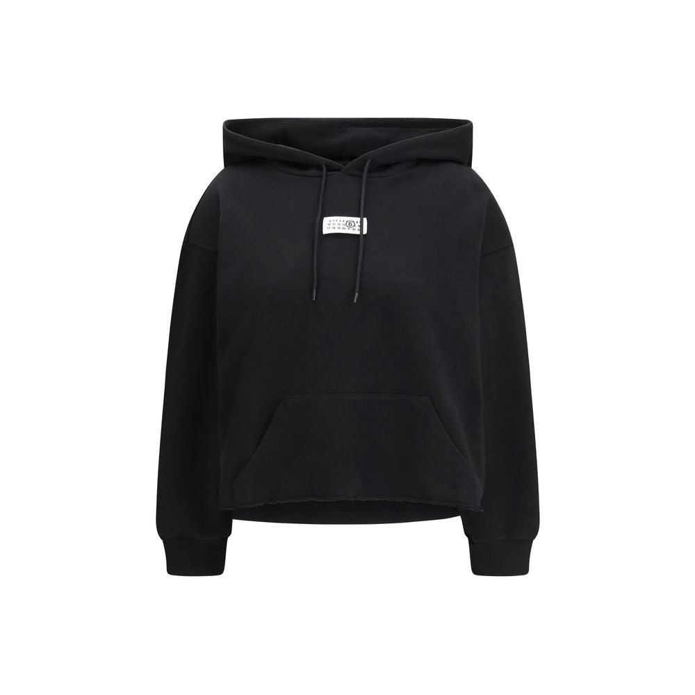 MM6 Sweat-shirt en Coton Noir