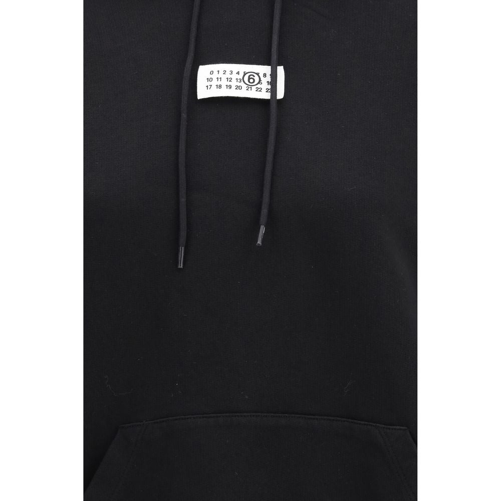 MM6 Sweat-shirt en Coton Noir