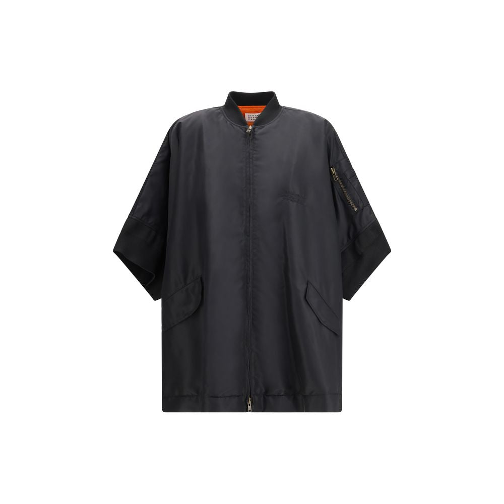 Capes MM6 en polyamide noir