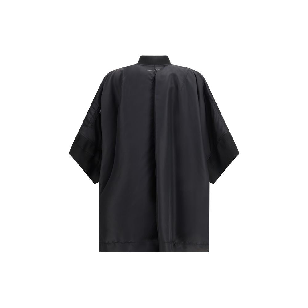 Capes MM6 en polyamide noir