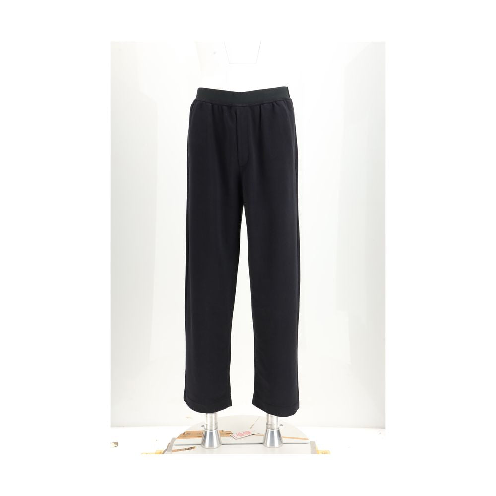 Pantalon décontracté MM6 en coton noir