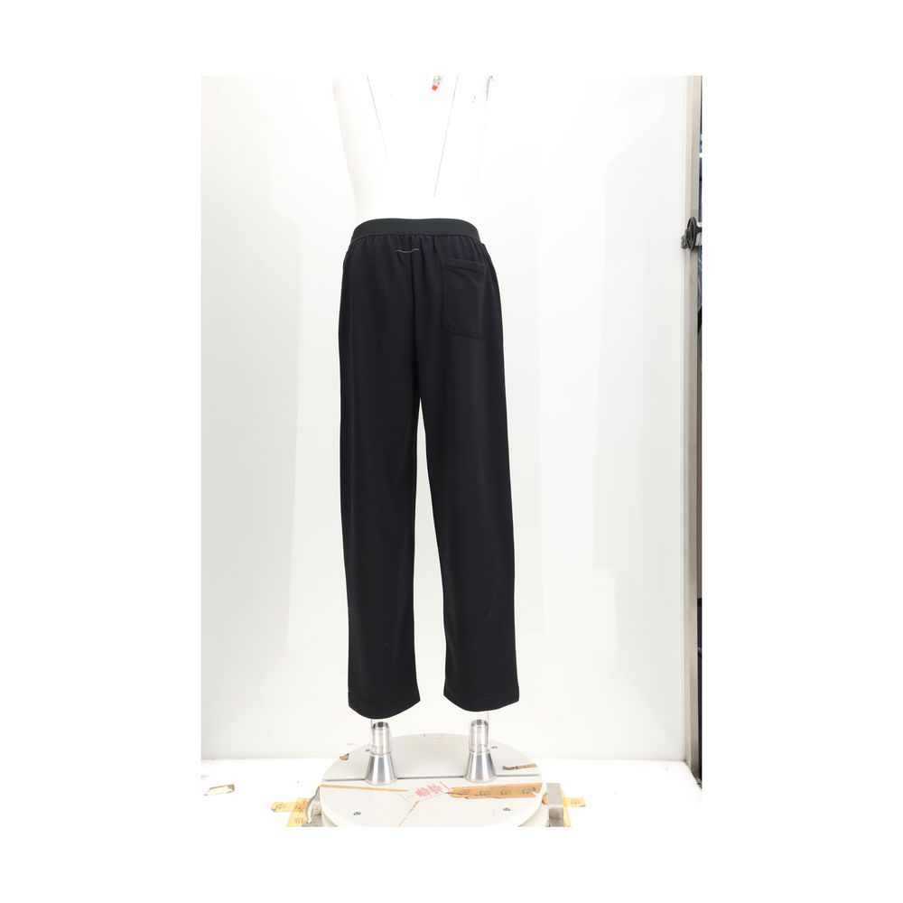 Pantalon décontracté MM6 en coton noir