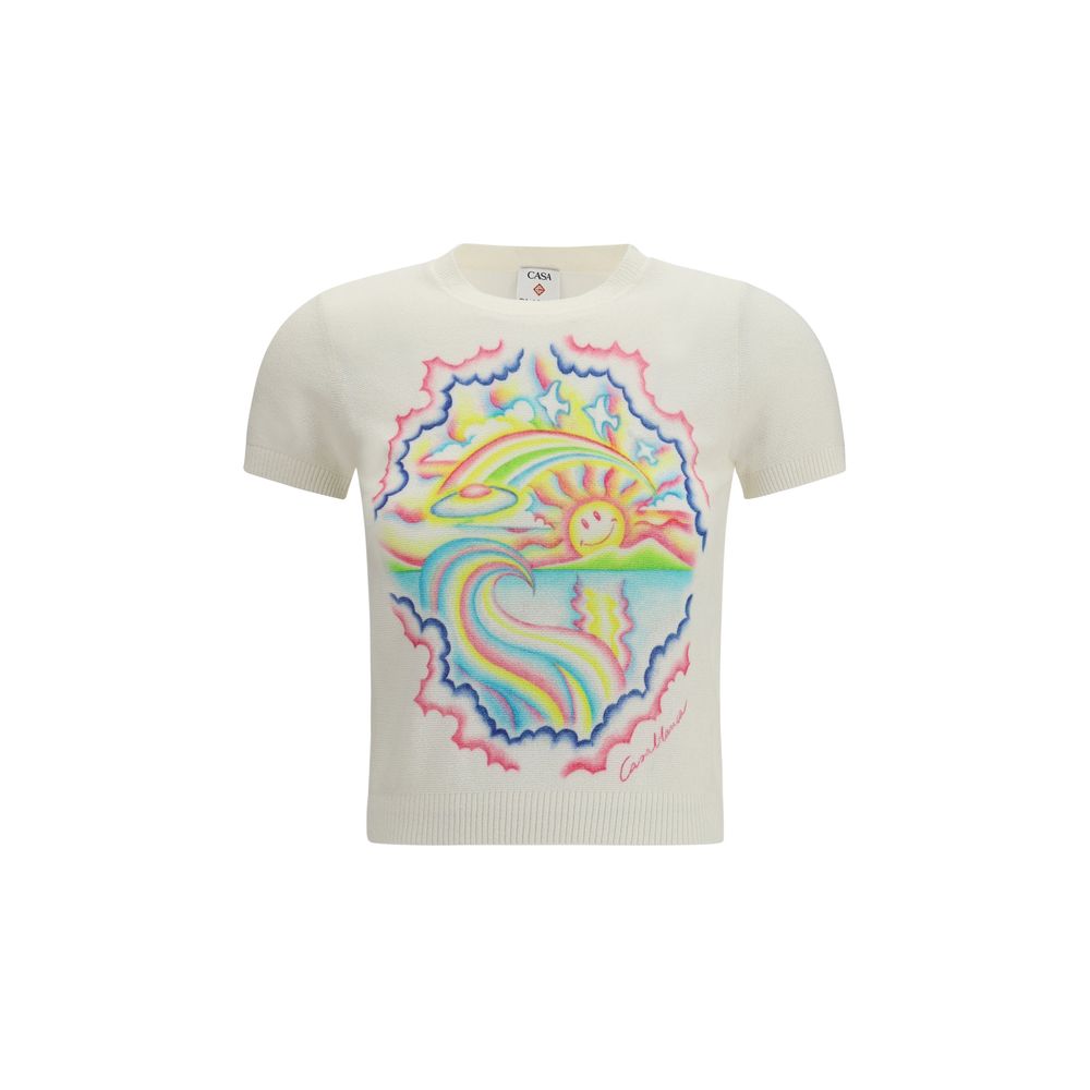 T-shirt Casablanca en coton multicolore