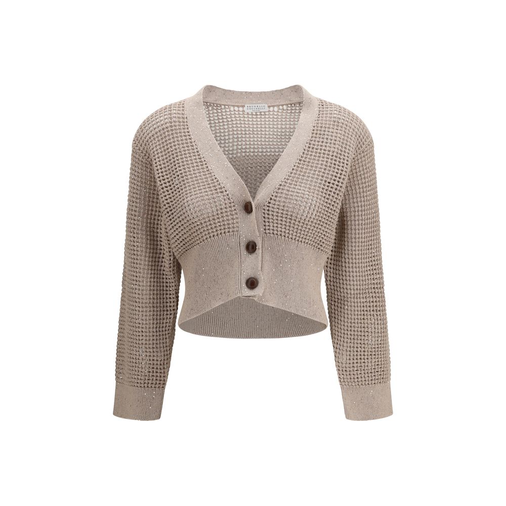 Brunello Cucinelli Beige Cardigan for Women