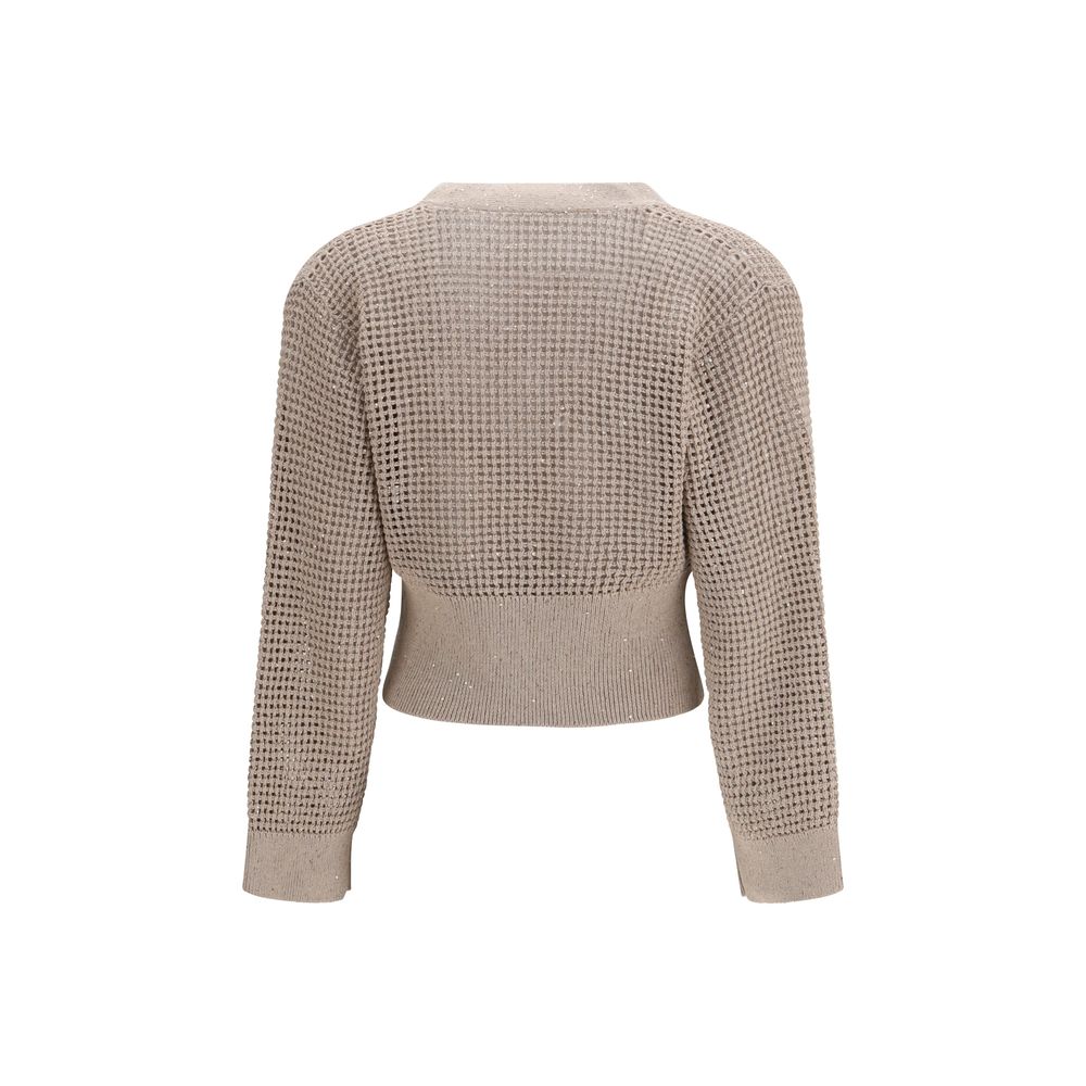 Brunello Cucinelli Beige Cardigan for Women alternate view
