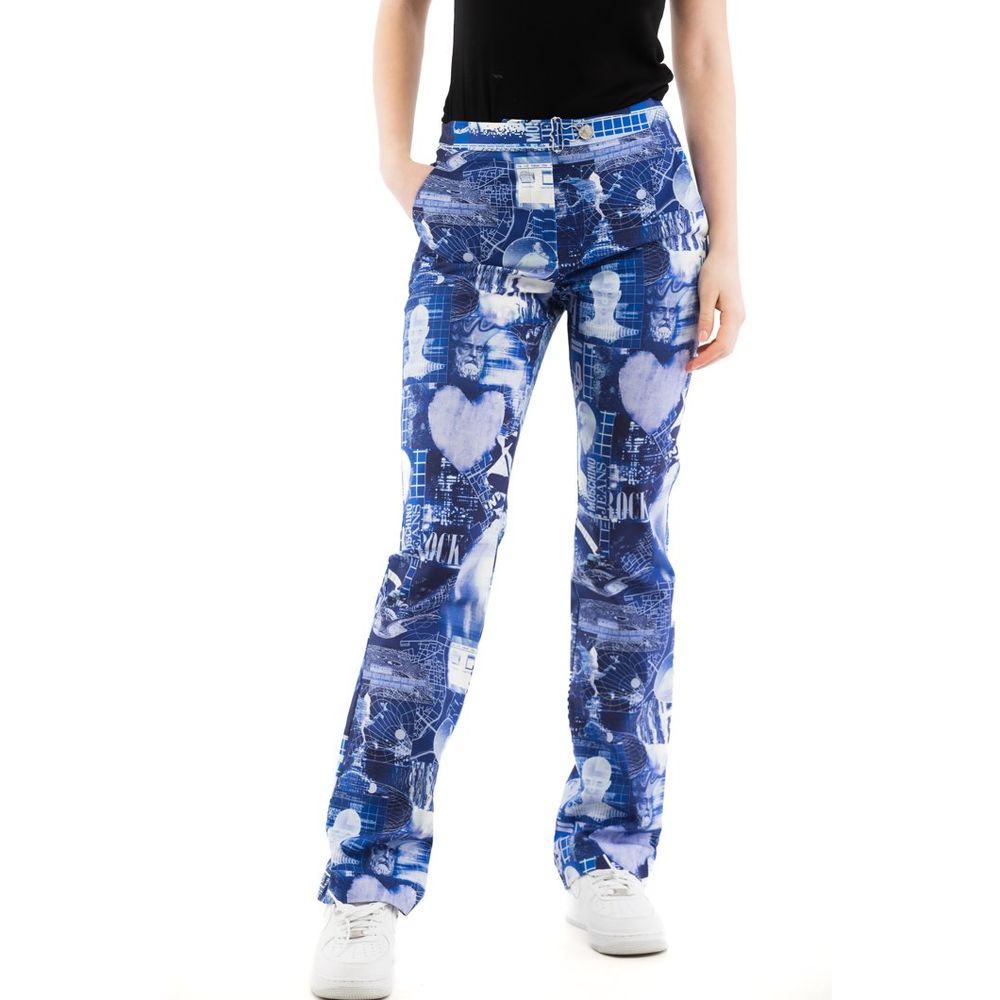 Pantalon décontracté Moschino en coton multicolore