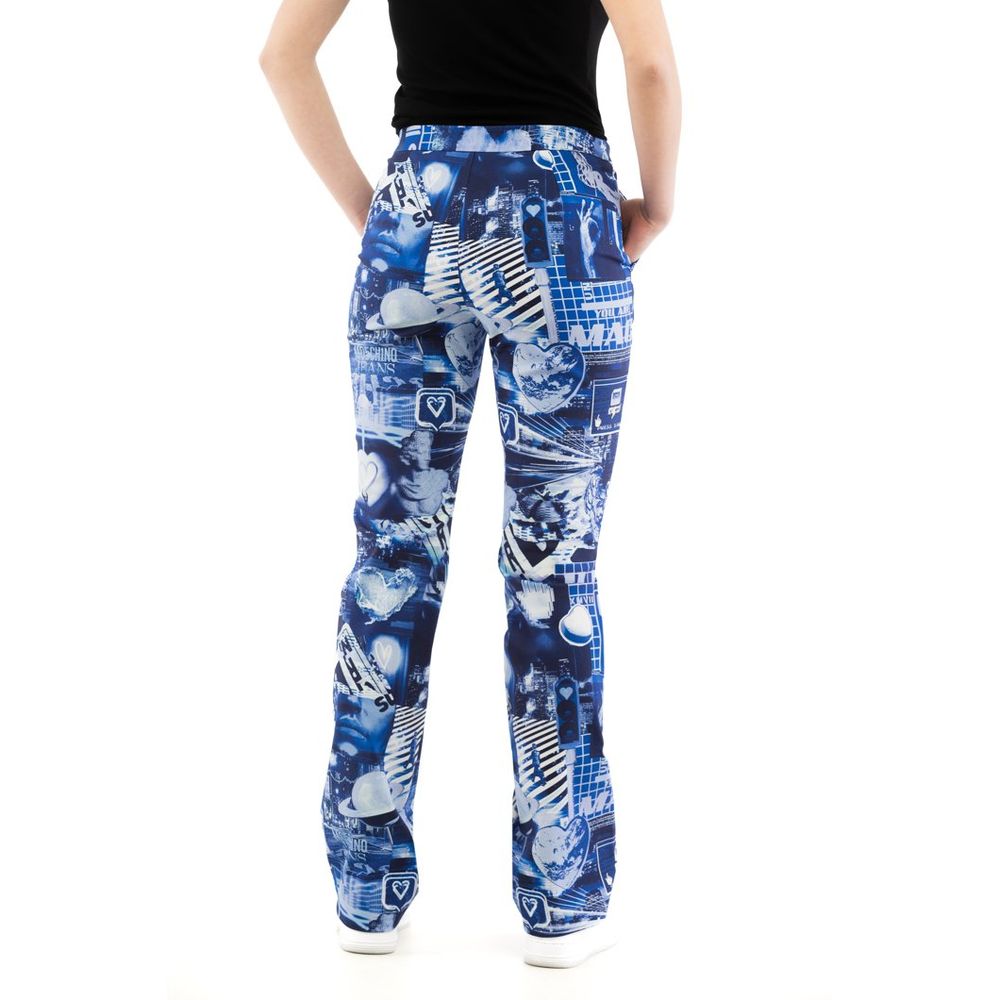 Pantalon décontracté Moschino en coton multicolore