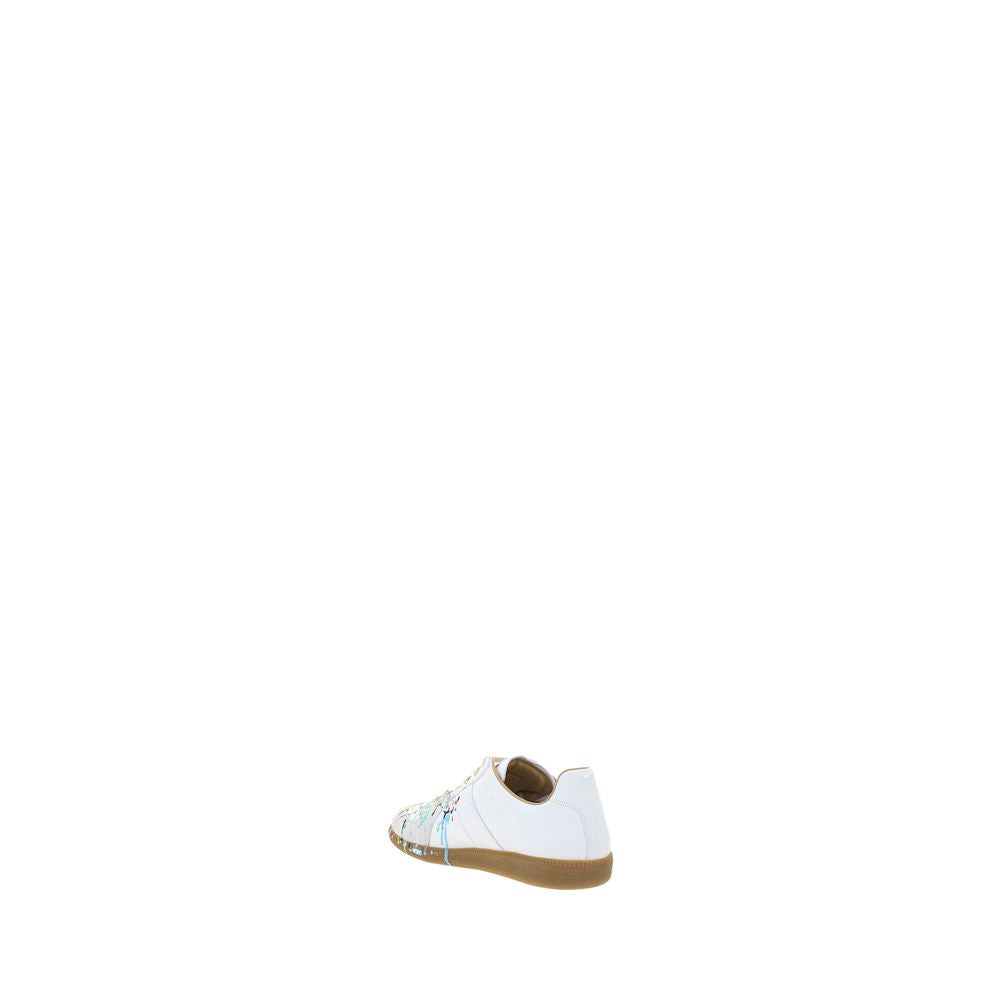 Maison Margiela White Low Top Sneakers for Men detail view