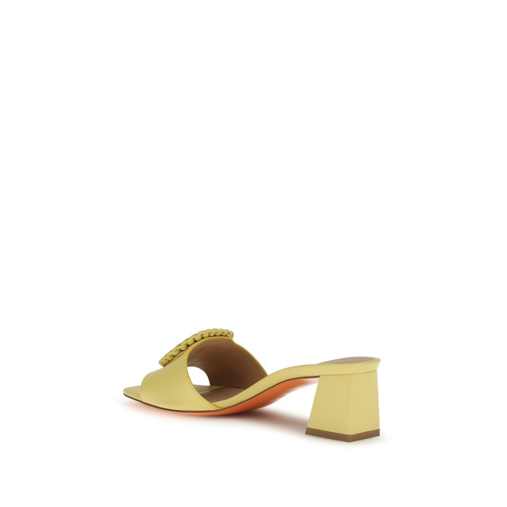 Sandales Santoni bicolores en cuir de veau Bos Taurus