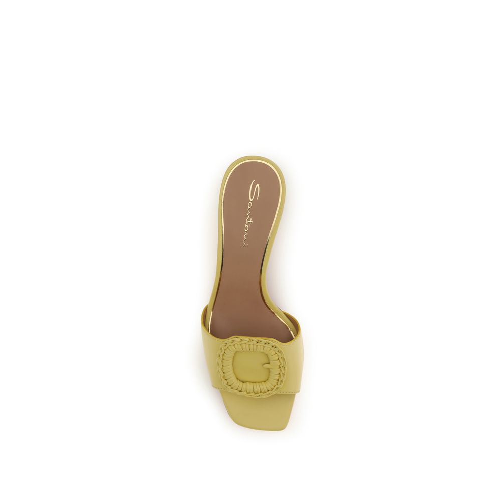 Sandales Santoni bicolores en cuir de veau Bos Taurus