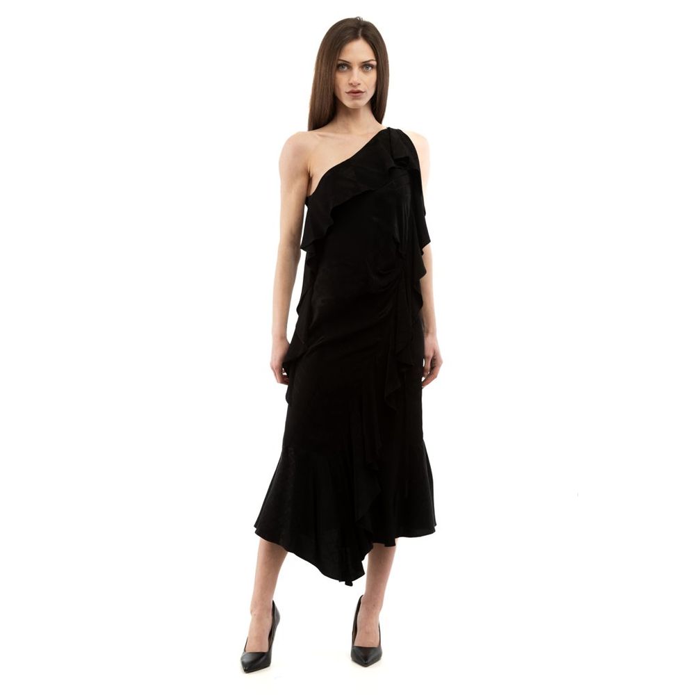 Robe de cocktail noire en viscose Moschino