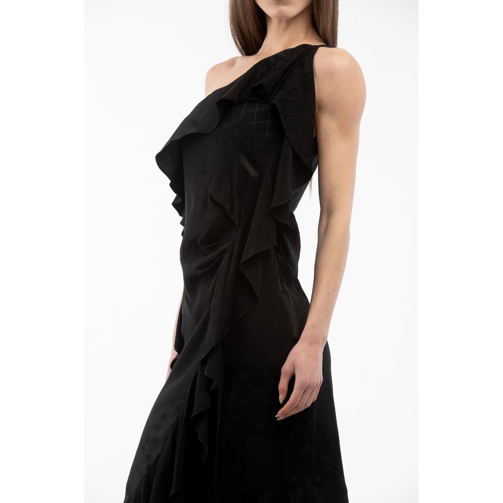 Robe de cocktail noire en viscose Moschino